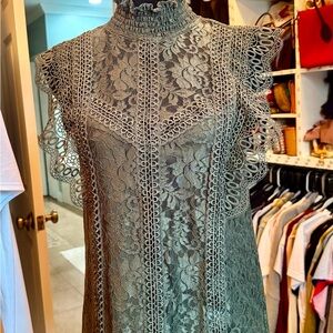 Elegant Lace Blouse - Green